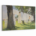 Vintage Portrait Art – Sunlit Laundry Scene Canvas Print