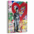 Vibrant Pop Art Wall Art – Colorful Charlie Chaplin Canvas