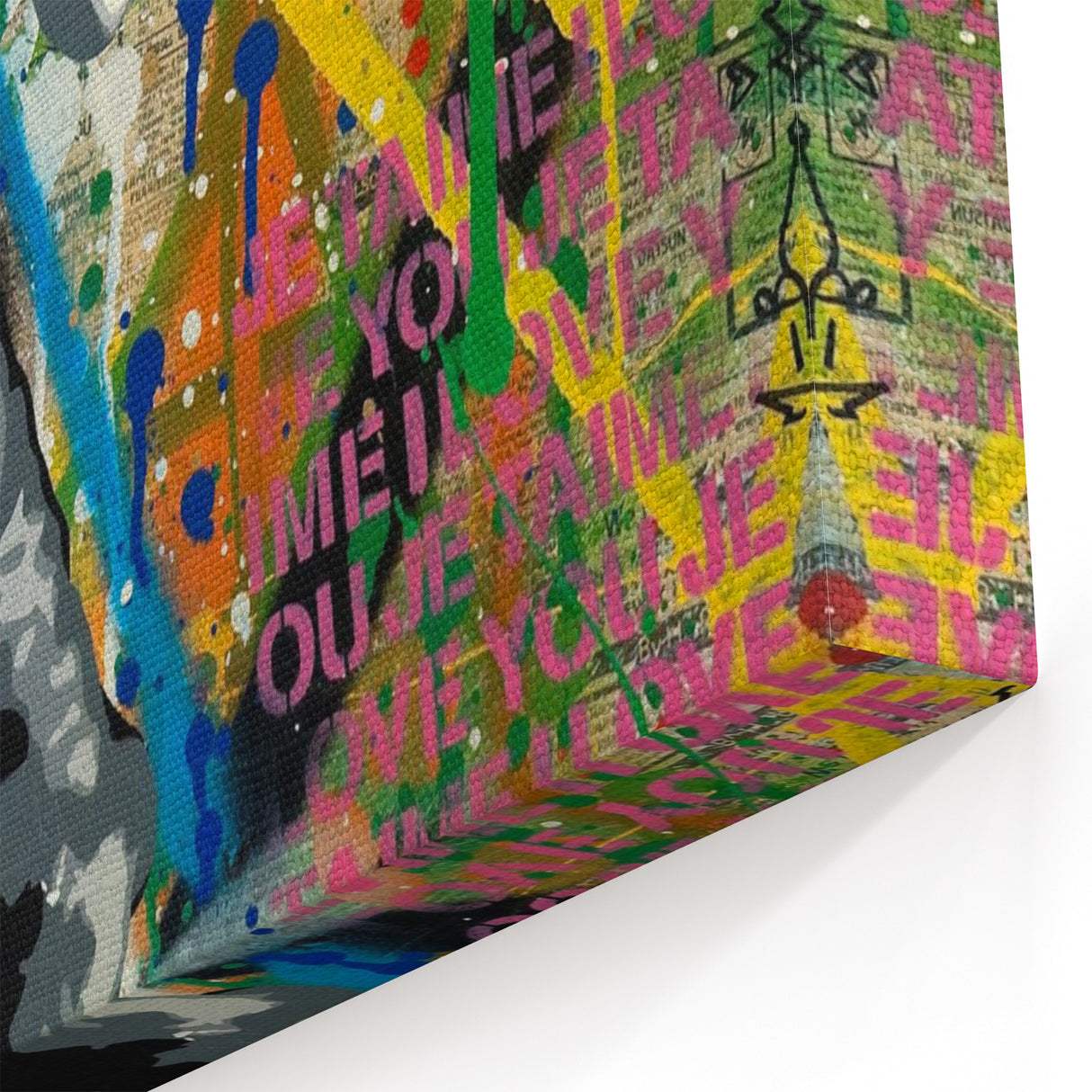 Vibrant Pop Art Wall Art – Colorful Smile Canvas Print