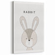 Rabbit Framed Nursery Art - Baby Room Wall Decor for Kids