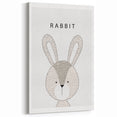 Rabbit Framed Nursery Art - Baby Room Wall Decor for Kids