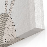 Rabbit Framed Nursery Art - Baby Room Wall Decor for Kids