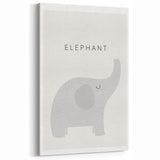 Elephant Nursery Wall Art - Stretched Canvas Baby Room Decor