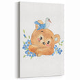 Watercolor Bear Nursery Art - Framed Baby Room Wall Decor