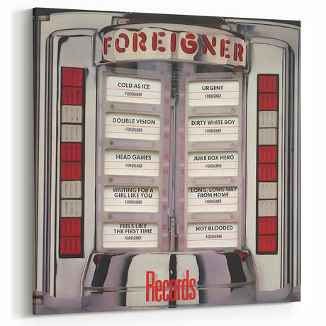 Retro Foreigner Records Poster - Vintage Prints for Wall Art