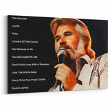 Retro Kenny Rogers Greatest Hits Poster - Vintage Wall Art
