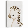 Playful Zebra Nursery Canvas Prints - Children's Wall Art