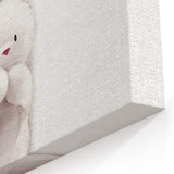 Fluffy Bunny Nursery Canvas Prints - Kids Room Art Decor
