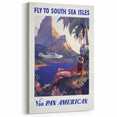 South Sea Isles Vintage Travel Poster - Retro Pan Am Art