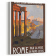 Rome Vintage Travel Poster - Retro Italian Architecture Art