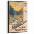 Vintage Travel Poster - Far West National Parks | Retro Travel Art