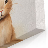 Adorable Fluffy Bunny Nursery Wall Art - Baby Room Decor