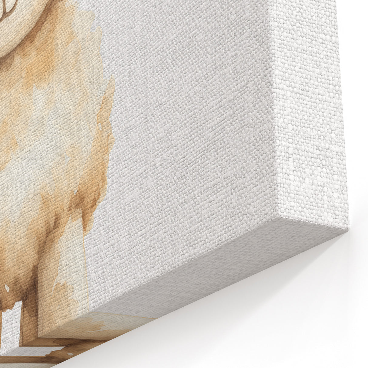 Cute Fluffy Lamb Nursery Wall Art - Baby Room Decor Print
