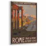 Vintage Travel Poster - Rome, Italy | Retro Architecture Art Print