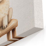 Sweet Lamb on Stool Nursery Wall Art - Baby Room Decor
