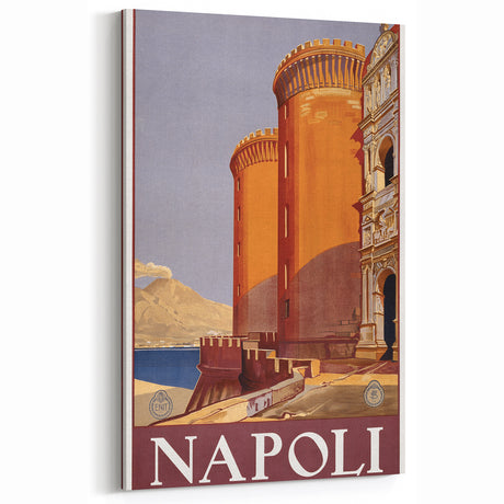 Vintage Travel Poster - Napoli, Italy | Retro Architecture Art Print