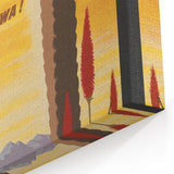 Vintage Travel Poster - Los Angeles | Retro TWA Airlines Art