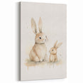 Mother & Baby Bunny Nursery Wall Art – Baby Room Decor Prints