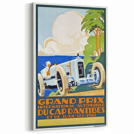 Retro Grand Prix Racing Poster - 1929 Vintage Automobile Wall Art