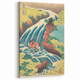 Vintage Japanese Travel Poster - Waterfall and Horse | Retro Art