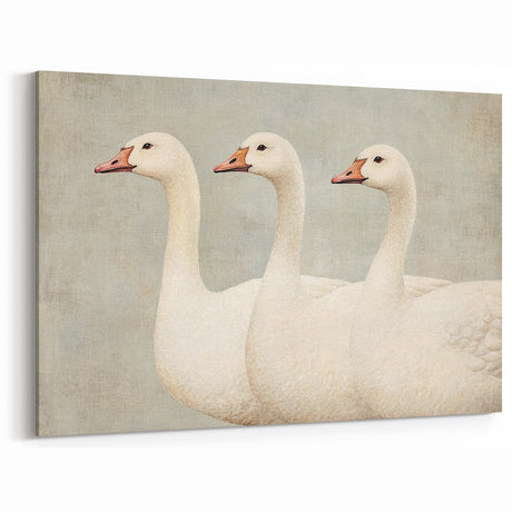 Vintage Geese Nursery Wall Art - Framed Baby Art Prints