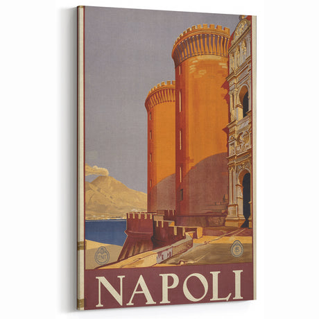 Vintage Travel Poster - Napoli, Italy | Retro Cityscape Art