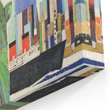 Vintage New York Travel Poster | Statue of Liberty & Cityscape Art