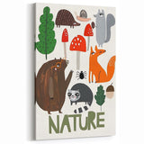 Woodland Animals Nursery Wall Art - Framed Baby Art Prints