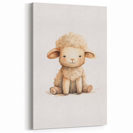 Adorable Lamb Nursery Wall Art – Baby Room Decor & Kids Prints