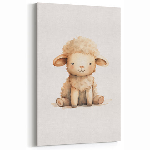 Adorable Lamb Nursery Wall Art – Baby Room Decor & Kids Prints
