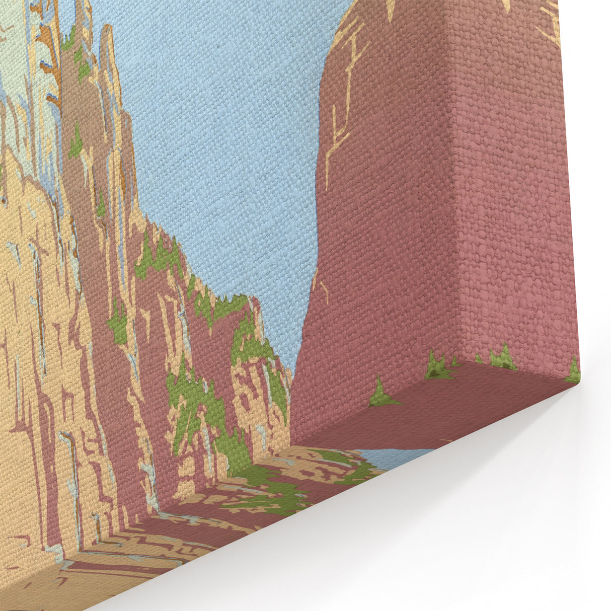 Vintage Zion National Park Poster | Explore Zion Cliffs & Trails