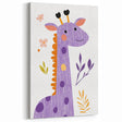 Playful Giraffe Nursery Wall Art - Framed Baby Art Prints