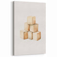 Wooden Toy Blocks Nursery Wall Art – Baby Room Decor Prints