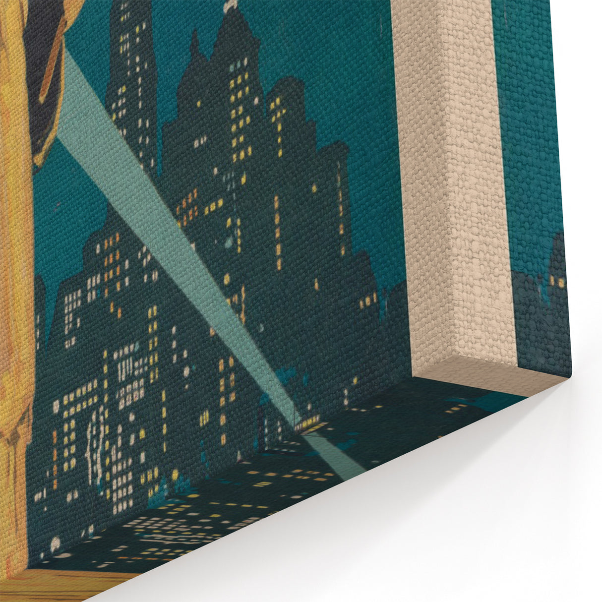 New York Vintage Travel Poster - Retro Statue of Liberty Art