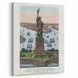 Statue of Liberty Vintage Travel Poster - Retro New York Landmark Art