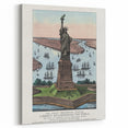 Statue of Liberty Vintage Travel Poster - Retro New York Landmark Art