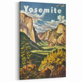 Yosemite Vintage Travel Poster - Retro United Airlines Art