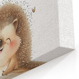 Smiling Hedgehog Nursery Wall Art - Framed Baby Room Print