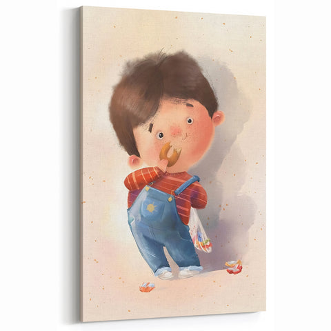 Charming Boy Nursery Canvas Prints - Framed Baby Room Art
