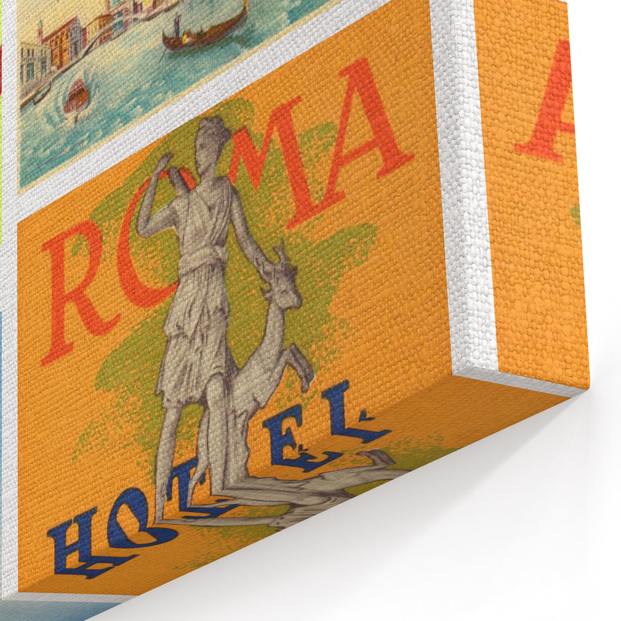 Vintage Hotel Luggage Labels of Italy Poster - Retro Travel Art
