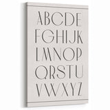 Minimalist Alphabet Nursery Wall Art – Baby Room Decor Prints