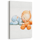 Sleeping Baby Nursery Wall Art - Framed Baby Room Print