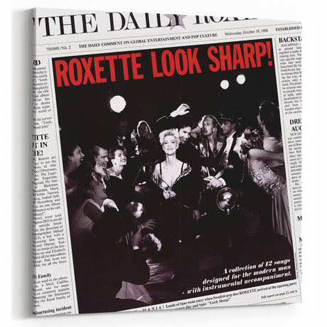 Retro Roxette Look Sharp Poster - Vintage Prints for Wall Art