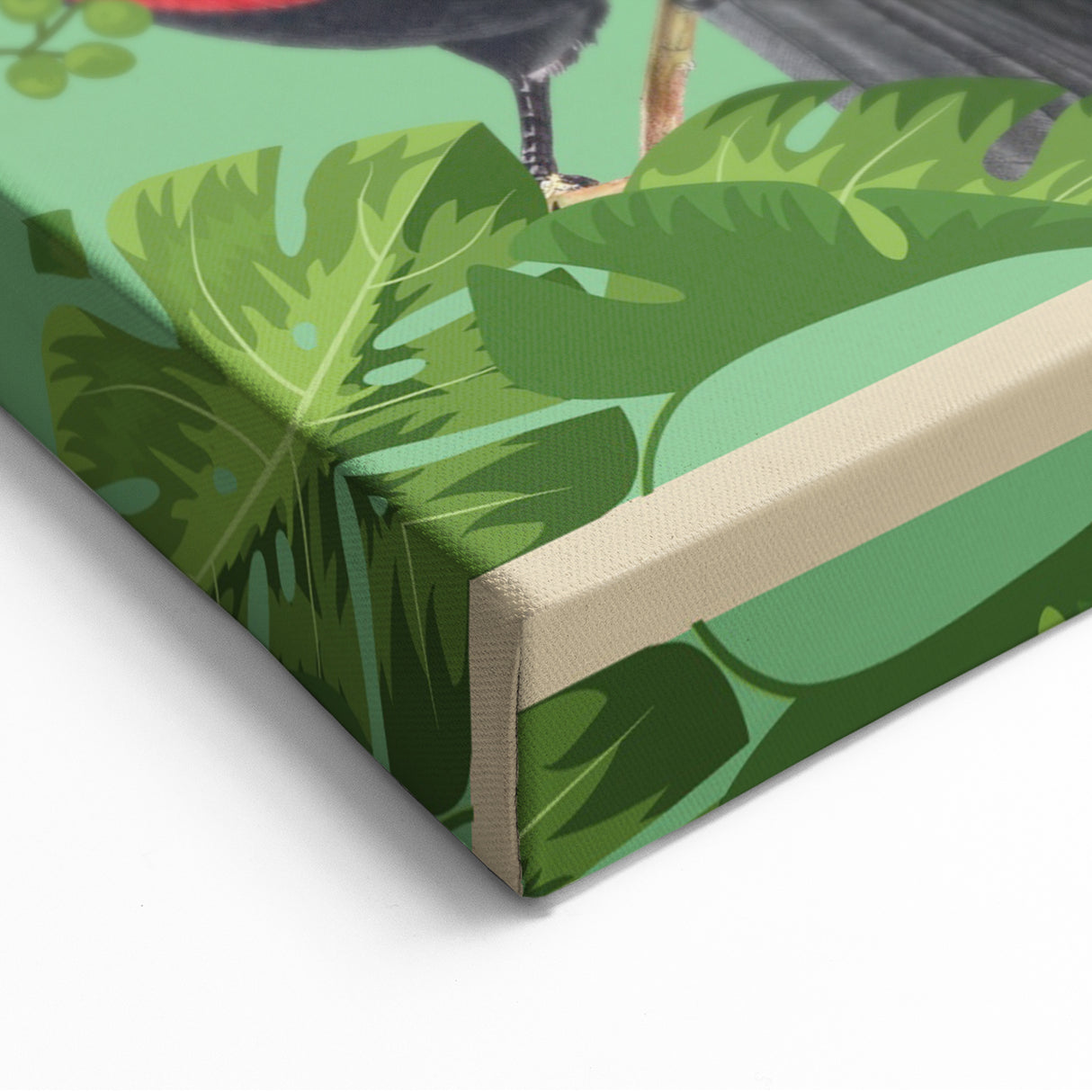 Brazil Retro Travel Poster | Tropical Paradise & Toucan Art