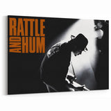 Retro U2 Rattle and Hum Poster - Vintage Music Wall Art