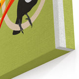 Rio Retro Travel Poster | Vibrant Toucan & Brazil Paradise Art