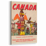 Retro Canada Travel Poster – Vintage Canadian Heritage Print