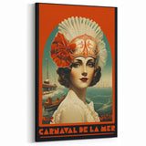 Retro Carnival at the Sea Poster – Vintage Maritime Art Print