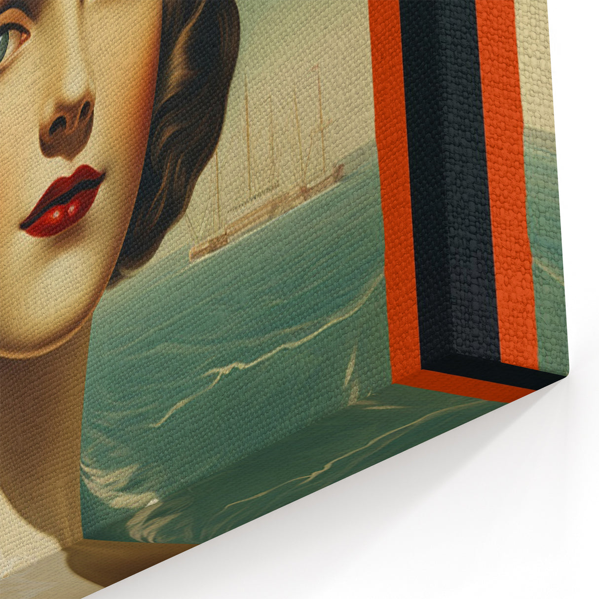Retro Carnival at the Sea Poster – Vintage Maritime Art Print