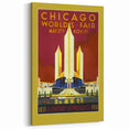 Retro Chicago World’s Fair Poster – Vintage Art Deco Print